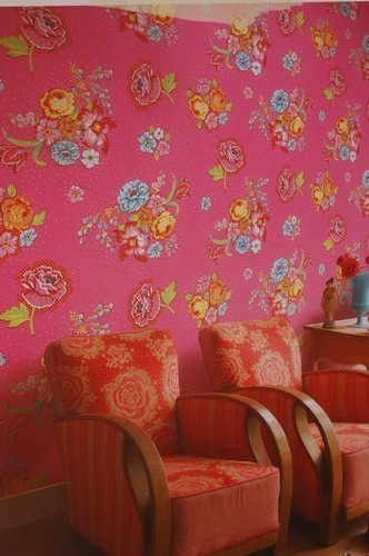 Pip Studio, Floral Red Pink
