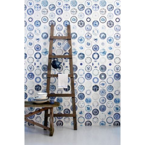Porcelain wallpaper Blue
