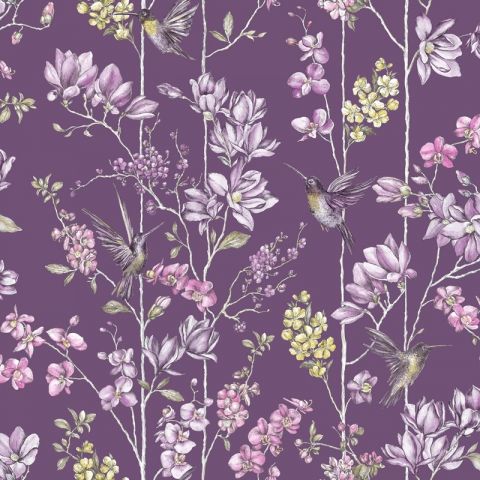 Dutch Wallcoverings Imaginarium Charm Plum Fuchsia 12392