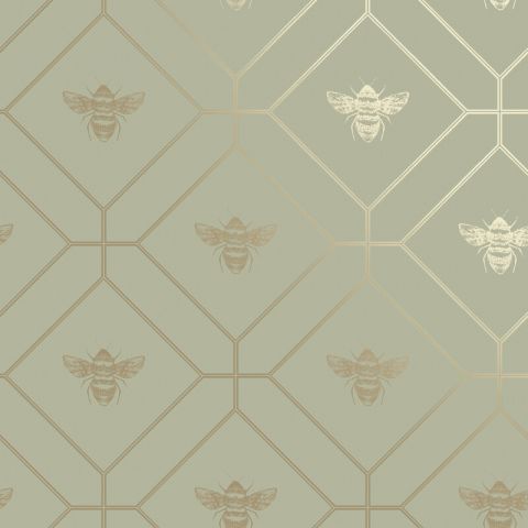 Dutch Wallcoverings Imaginarium II - Honeycomb Bee Green 13080