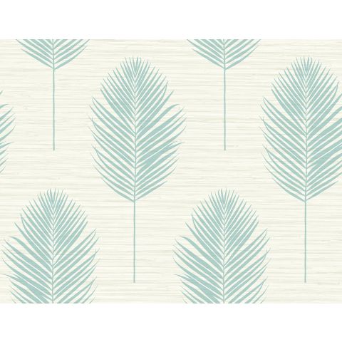 Dutch Wallcoverings First Class INLAY - Bali Fern Beige/Aqua 2988-70202