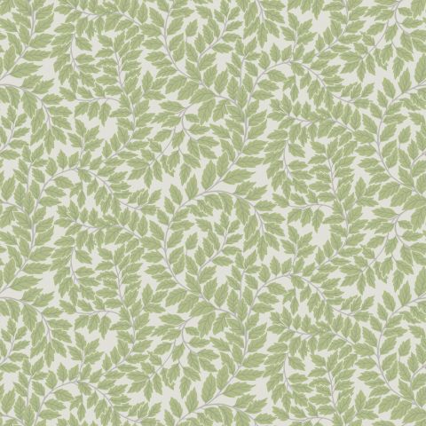 Dutch Wallcoverings First Class - Midbec Fågelsång - Lindlöv White/green 34019