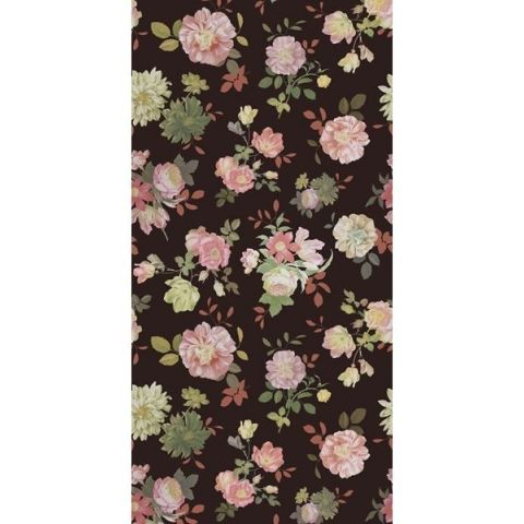 Eijffinger Rice II Vintage Flowers Black 383611