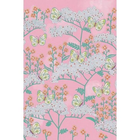 Eijffinger Rice II Butterflies & Flowers Pink 383619