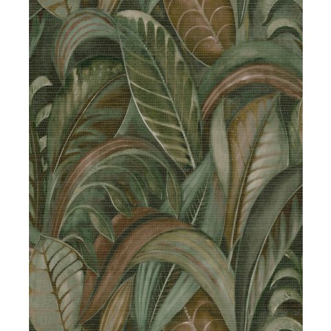 Dutch Wallcoverings First Class - Khalili Raffia Emerald Green 65940