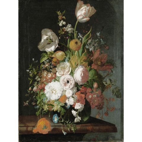 Dutch Wallcoverings Painted Memories II Flowers in a Glass Vase III 8036