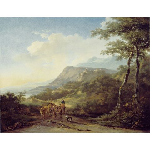Dutch Wallcoverings Painted Memories II Italian Landscape with Travelers 8068