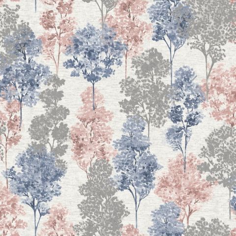 Dutch Wallcoverings First Class - Whinfell Navy Coral 90381