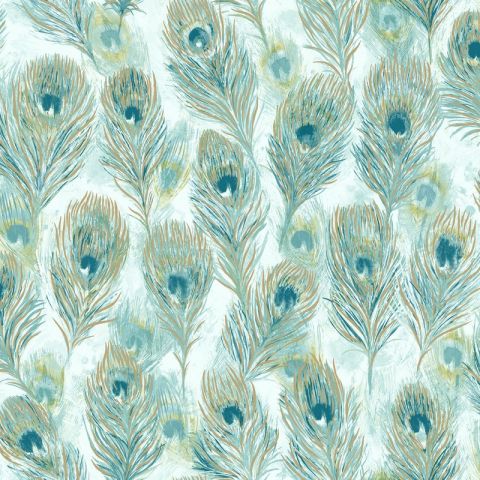 Dutch Wallcoverings First Class - Pinion Teal 90390