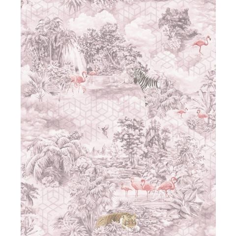 Dutch Wallcoverings First Class Kaleidoscope Mayang Pink 90662