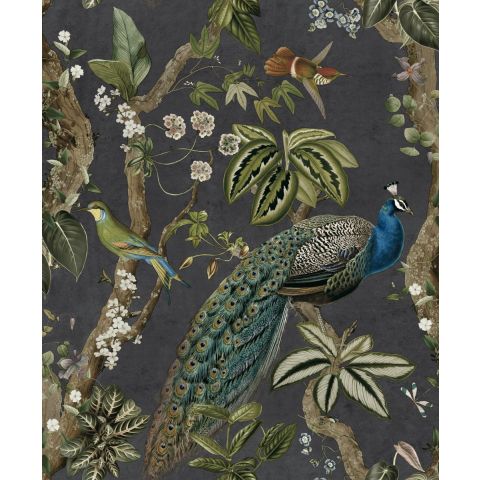 DUTCH WALLCOVERINGS FIRST CLASS ARBORETUM - CASSIA CHARCOAL 91741