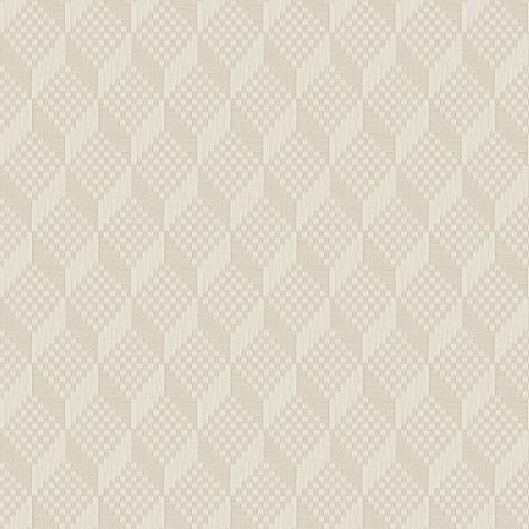 Dutch Wallcoverings - Grace - Patchwork 3D stitched cube cream GR322302