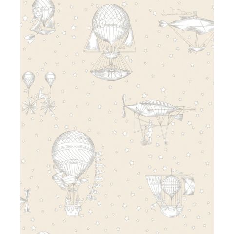 Dutch Wallcoverings - Little Kids- Aeronefs beige JR3003