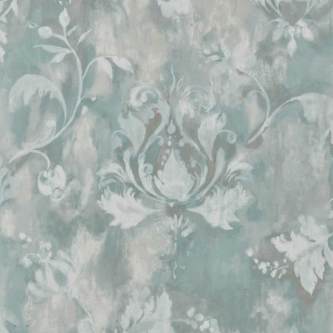 1838 Wallcoverings Pavilion - Ornamenta Aqua 2109-156-03