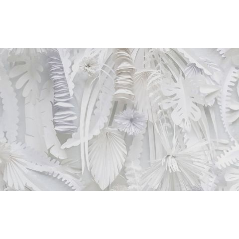 NLXL Monochrome Paper Flowers Wallpaper STB-02