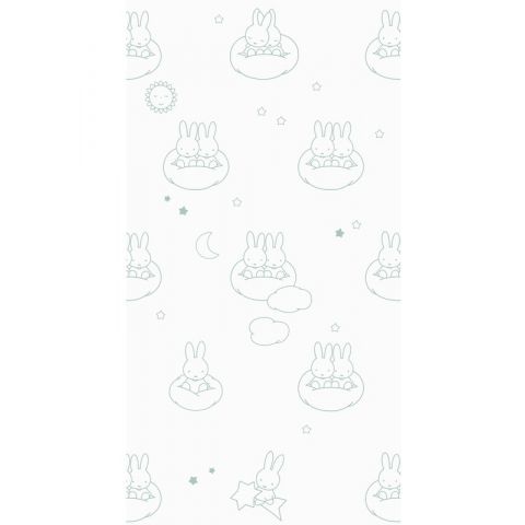 Nijntje - Miffy Clouds Green WP-519