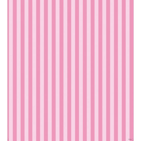 Dutch Wallcoverings Dutch Wallcoverings Disney Minnie Mouse & Daisy Pink Stripe 