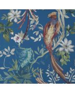 1838 Wallcoverings Pavilion - Bird Sonnet Royal Blue 2109-157-04